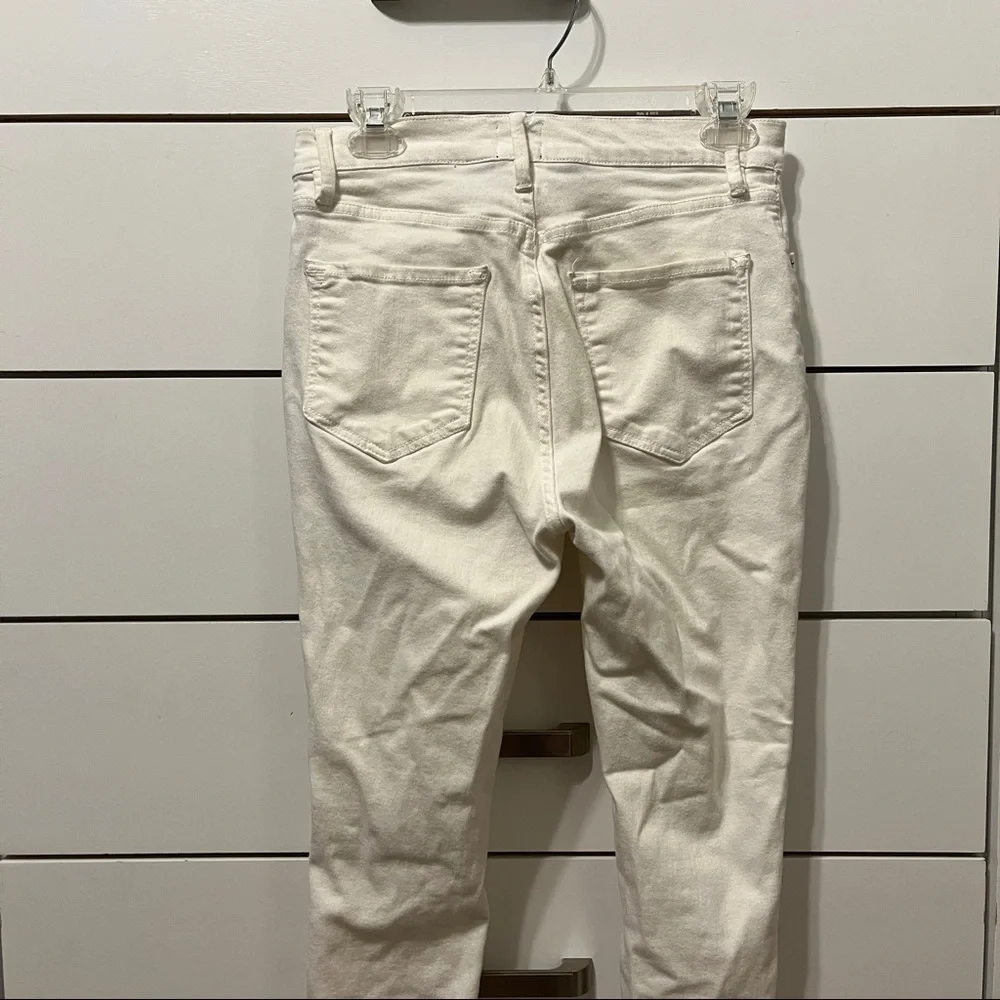 BDG Urban Outfitters White High Rise Cropped Skinny Jeans - Picture 3 of 7